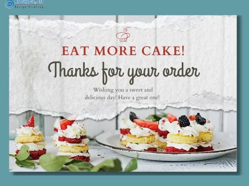 Mẫu thẻ cảm ơn cho tiệm bánh ngọt