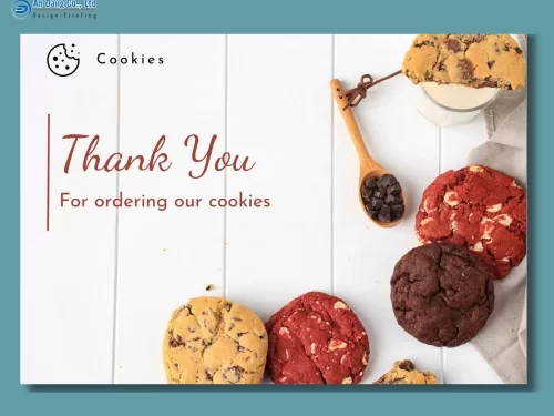 Mẫu card cảm ơn cho tiệm bánh