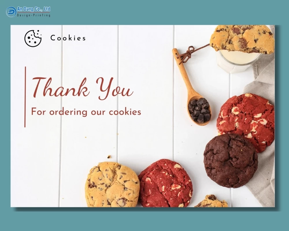Mẫu card cảm ơn cho tiệm bánh