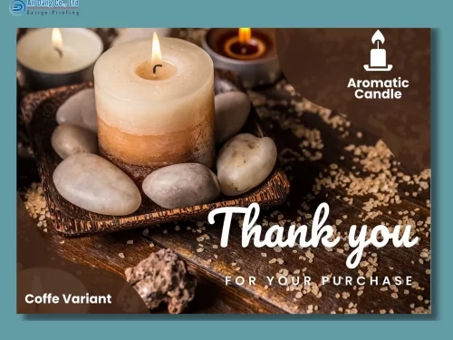 Mẫu thẻ cảm ơn khách hàng cho shop nến thơm