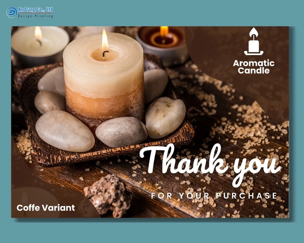 Mẫu thẻ cảm ơn khách hàng cho shop nến thơm