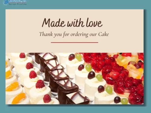 Mẫu thiệp cảm ơn cho tiệm bánh ngọt