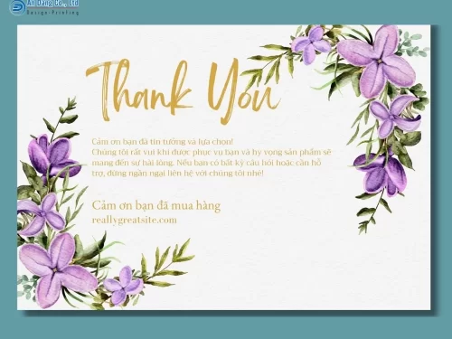 Mẫu thẻ cảm ơn khách hàng đã mua hàng