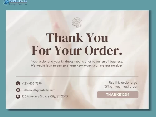 Mẫu card cảm ơn khách hàng