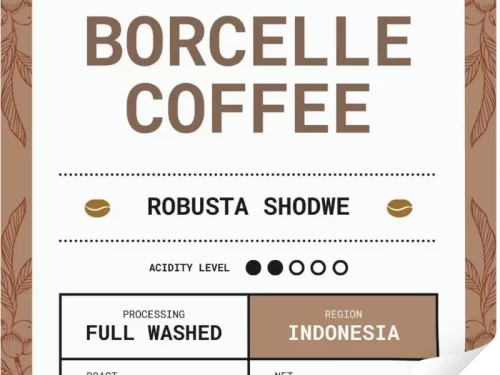 Mẫu tem cà phê Robusta dạng vuông