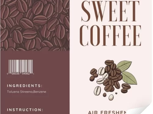 Mẫu tem coffee có thiết kế hài hòa