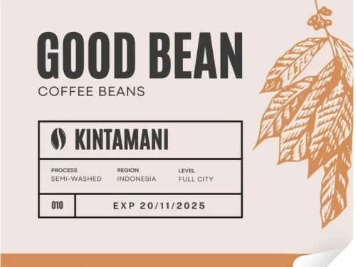 Mẫu tem coffee chuyên nghiệp dạng vuông