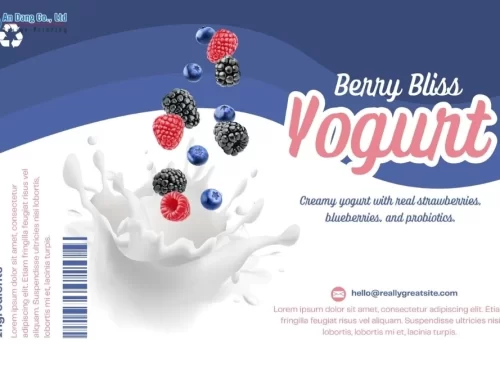 Mẫu tem nhãn sữa chua nổi bật