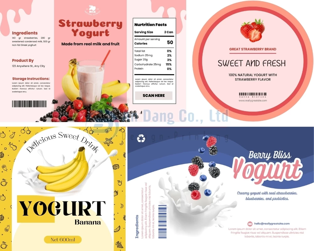 tem-sua-chua Một số mẫu tem sữa chua đẹp