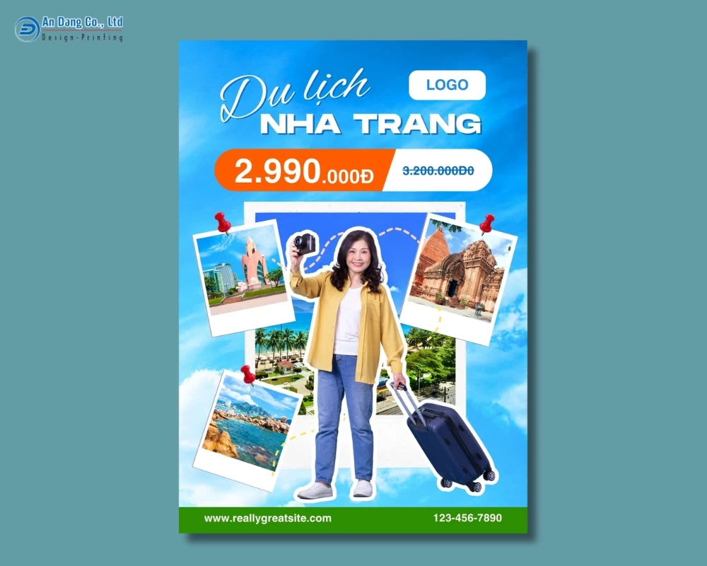 Mẫu 9 - tờ rơi quảng cáo tour du lịch Nha Trang
