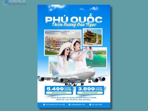 Mẫu 10 - tờ rơi quảng bá tour du lịch Phú Quốc
