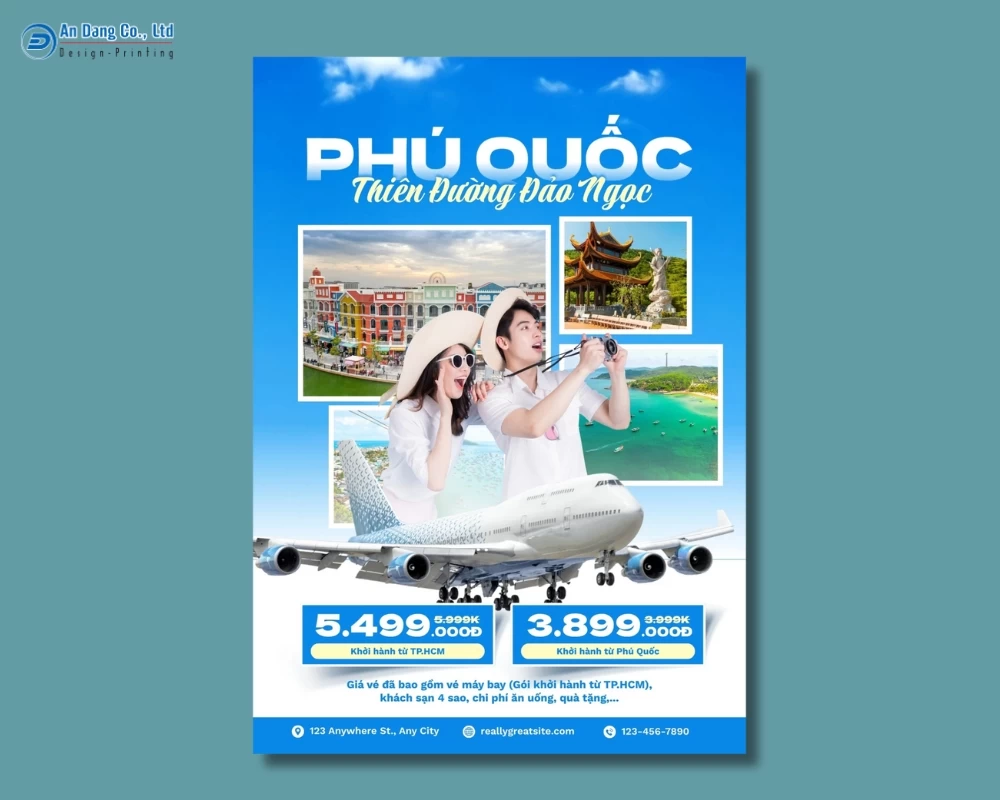 Mẫu 10 - tờ rơi quảng bá tour du lịch Phú Quốc