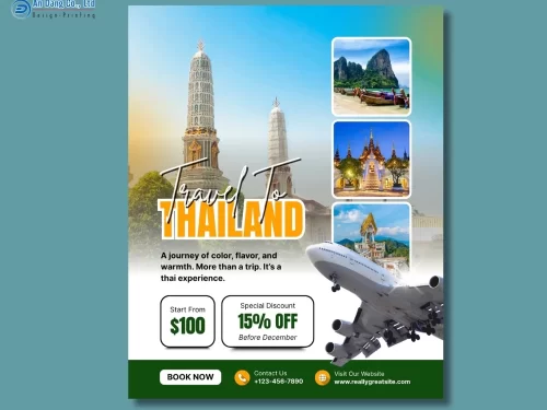 Mẫu 15 - tờ rơi du lịch giới thiệu tour Thái Lan