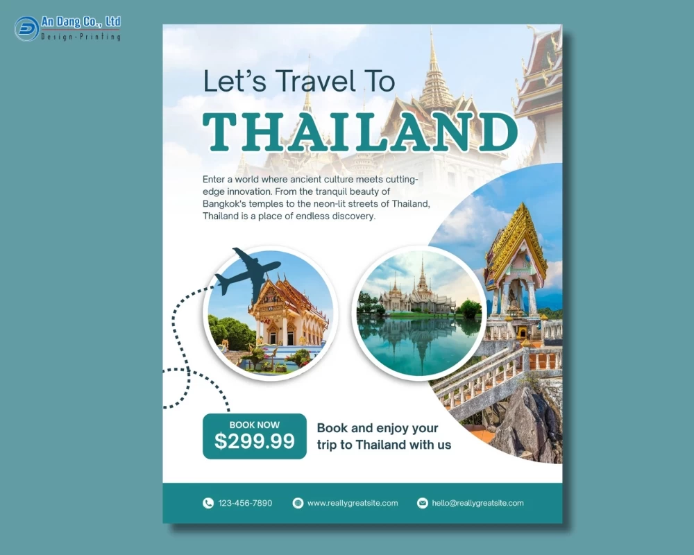 Mẫu 17 - tờ rơi giới thiệu tour Thái Lan