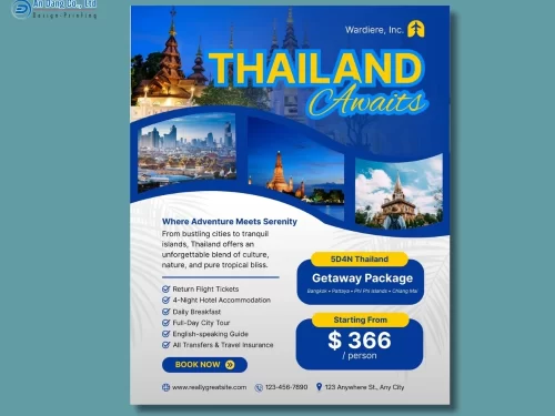 Mẫu 18 - tờ rơi quảng cáo tour Thái Lan