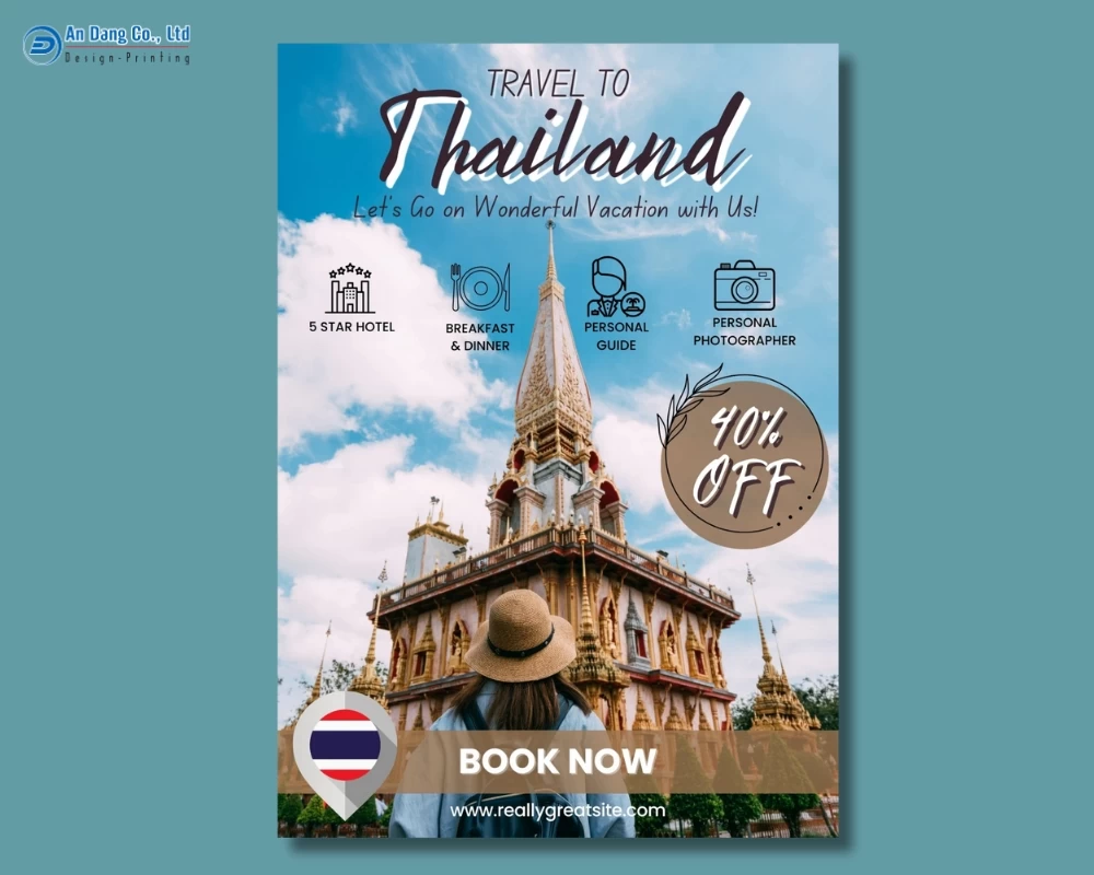Mẫu 19 - tờ rơi quảng cáo tour du lịch Thái Lan