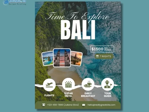 Mẫu 20 - tờ rơi du lịch giới thiệu tour Bali