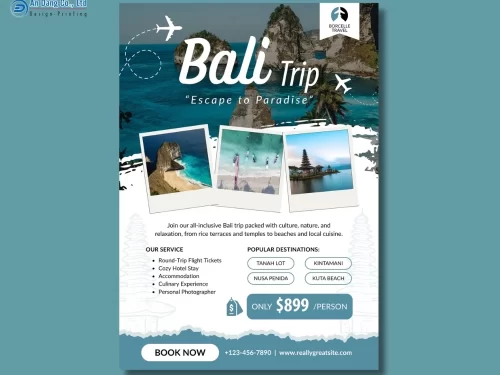 Mẫu 21 - tờ rơi giới thiệu tour đảo Bali