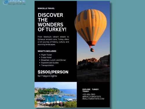 Mẫu 24 - tờ rơi giới thiệu tour du lịch Thổ Nhĩ Kỳ 7 ngày 6 đêm