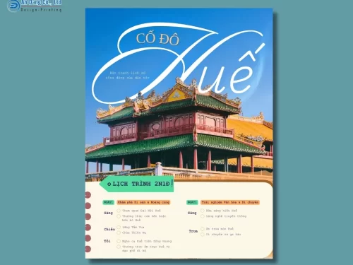 Mẫu 7 - tờ rơi giới thiệu tour Cố đô Huế 2 ngày 1 đêm