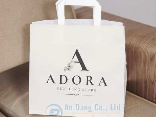 Mẫu túi giấy đựng quần áo cho cửa hàng thời trang Adora
