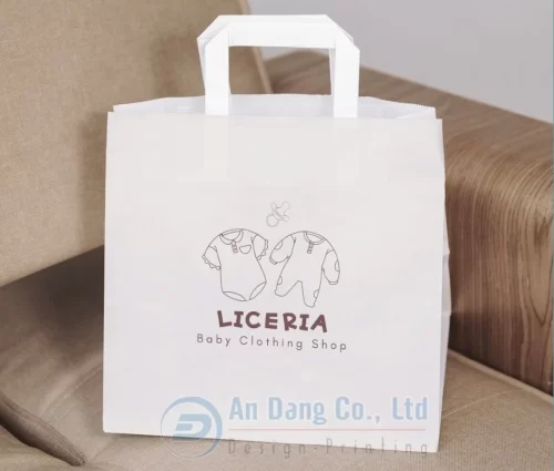 Mẫu túi giấy cho shop quần áo trẻ em LICERIA