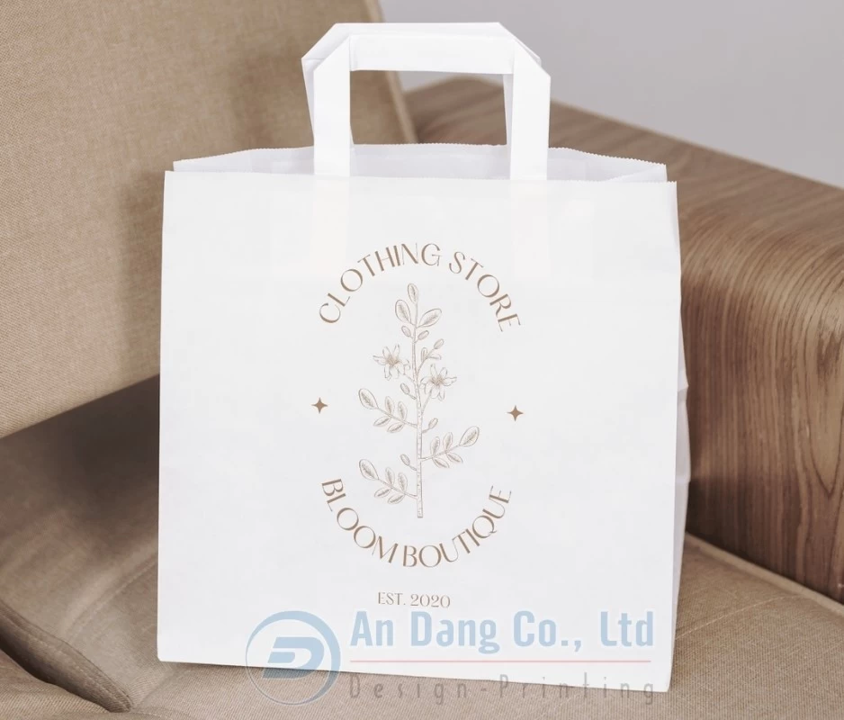 Mẫu túi giấy cho shop thời trang Bloom Boutique