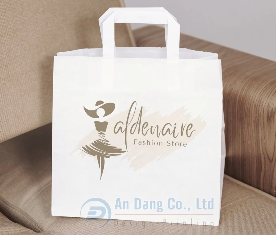 Mẫu túi giấy thanh lịch cho cửa hàng thời trang nữ
