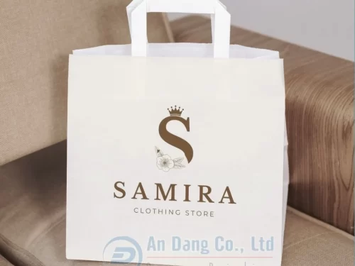 Mẫu túi giấy phong cách đơn giản cho cửa hàng thời trang SAMIRA