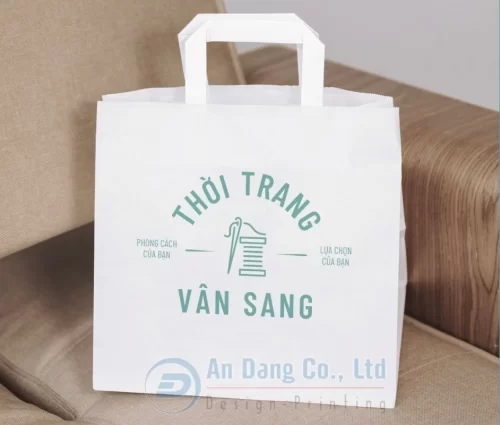 Mẫu túi giấy cho shop thời trang Vân Sang