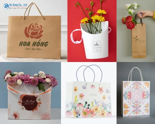 Một số mẫu túi giấy đựng hoa đẹp