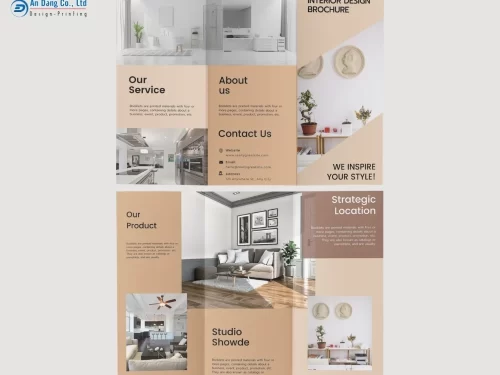 Mẫu 8 - brochure thiết kế nội thất đơn giản