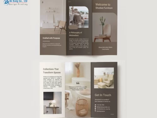 Mẫu 11 - brochure sản phẩm nội thất đẹp mắt, ấn tượng