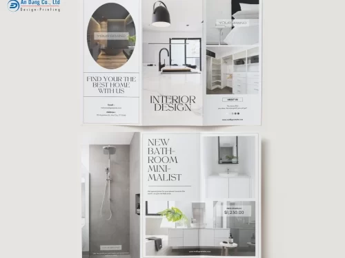 Mẫu 13 - brochure nội thất phong cách hiện đại, tối giản