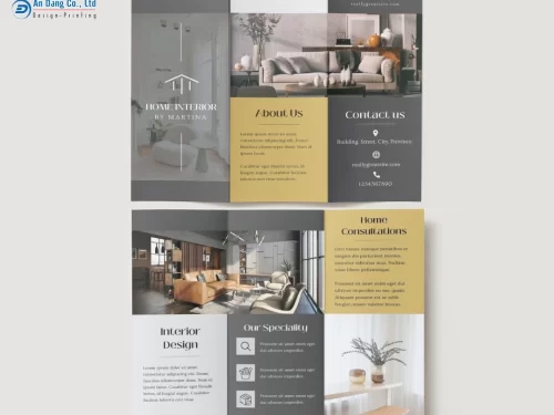 Mẫu 16 - brochure giới thiệu dịch vụ thiết kế và thi công nội thất