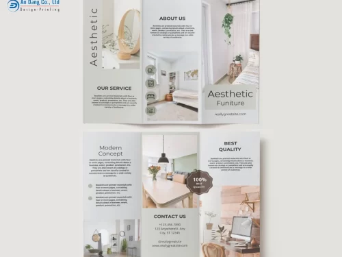 Mẫu 18 - brochure đồ nội thất phong cách chuyên nghiệp, đẹp mắt