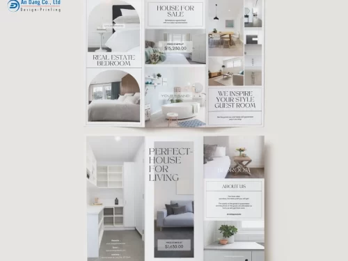 Mẫu 20 - brochure nội thất nhà ở phong cách hiện đại, tối giản
