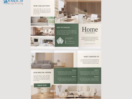 Mẫu 2 - brochure nội thất nhà ở tinh tế, cao cấp