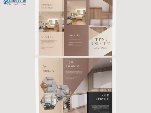 Mẫu 6 - brochure quảng cáo đơn vị chuyên thiết kế nội thất