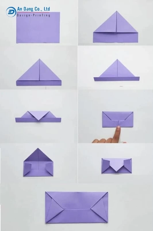 Cách gấp bao thư kiểu Nhật không cần keo dán