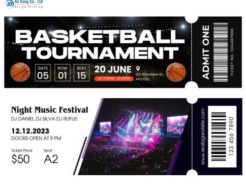 Mẫu vé sự kiện