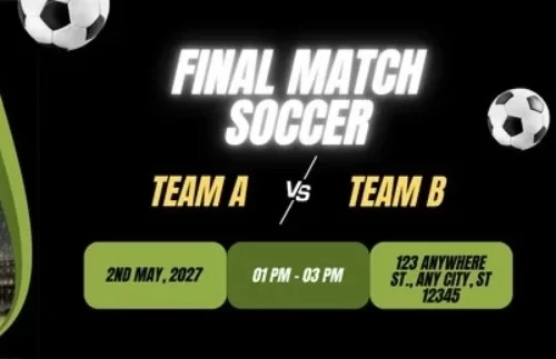 Mẫu 10 - vé tham dự sự kiện chung kết bóng đá