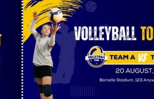 Mẫu 13 - vé sự kiện giải đấu bóng chuyền chuyên nghiệp