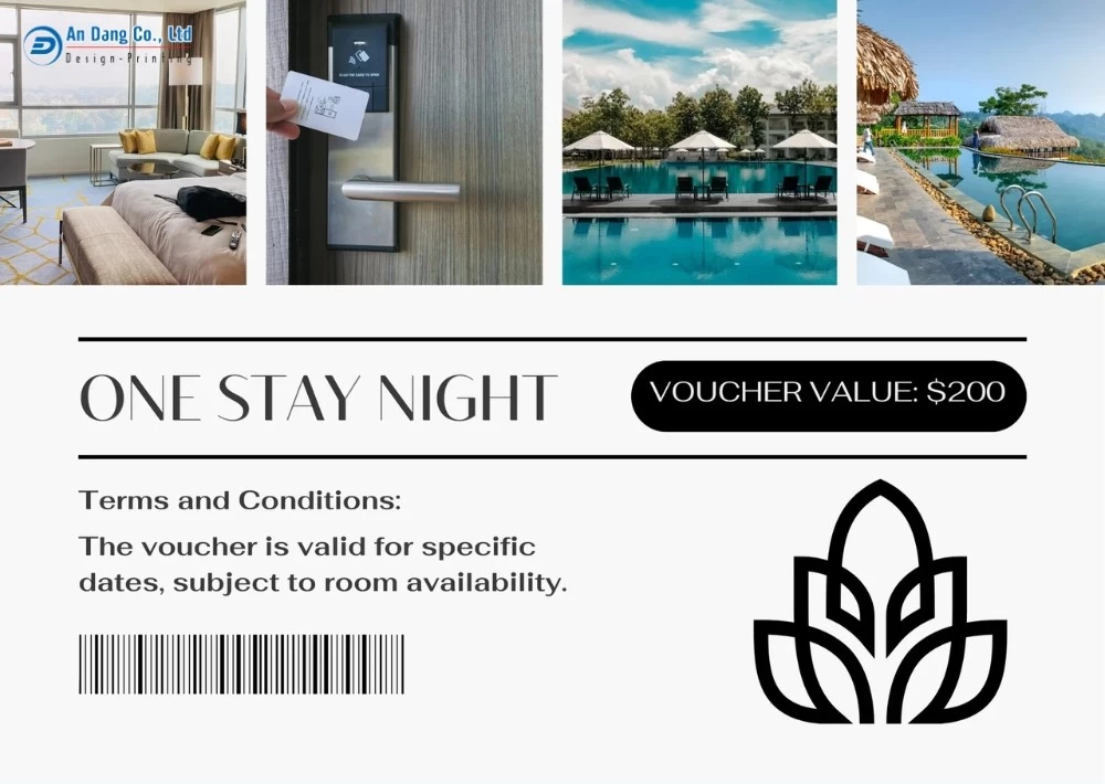 Mẫu 23 - voucher giảm giá cho khu resort