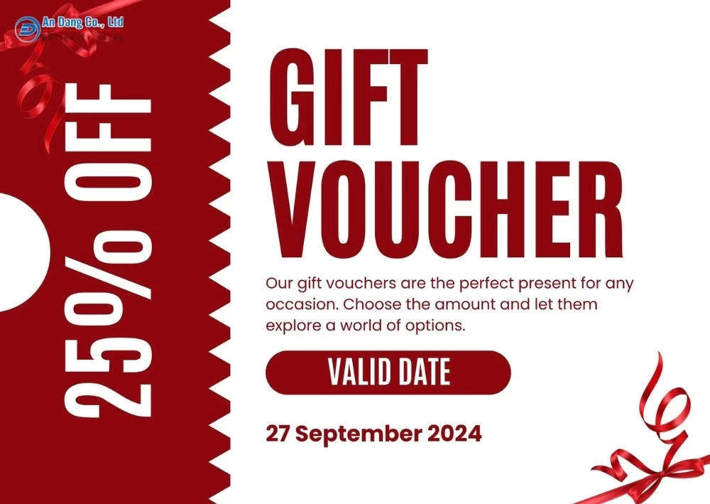 Mẫu 4 - phiếu voucher giảm giá 25%