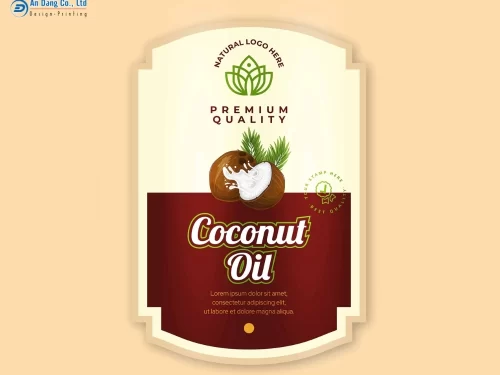 Mẫu tem dầu dừa