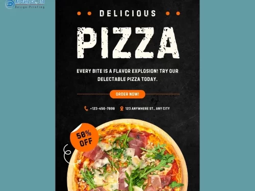 Mẫu 12 - tờ rơi giảm giá của tiệm bánh pizza