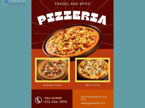 Mẫu 14 - tờ rơi giới thiệu tiệm bánh pizza