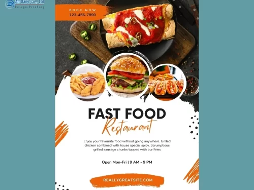 Mẫu 15 - tờ rơi nhà hàng đồ ăn nhanh