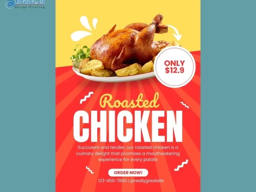 Mẫu 26 - tờ rơi giới thiệu tiệm gà